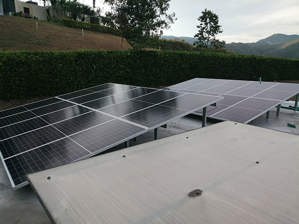 panel solar inclinación
