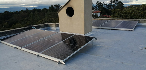 panel solar  en casa