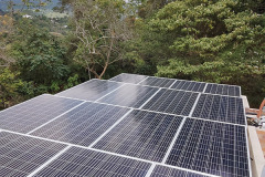 conjunto de paneles solares