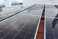 instalación panel solar techo