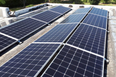 panel solar en doble línea